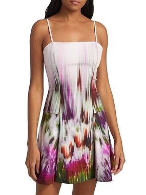 NWT Simkhai Judie Printed A-Line Mini Dress
